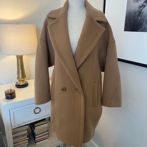 LINE Camel Overcoat